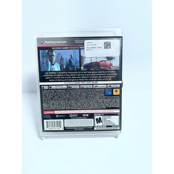 Grand Theft Auto V GTA 5 (Sony Playstation 3, PS3) w/ Manual - TESTED & WORKING! - Picture 2 of 3